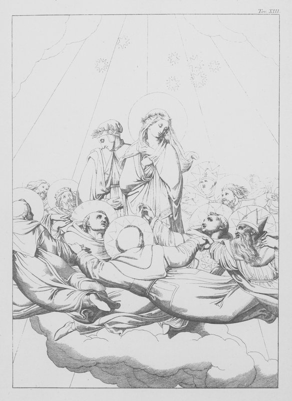但丁的《神曲》，《天堂》（石版画），第十三版 作者 伯恩哈德·舒勒