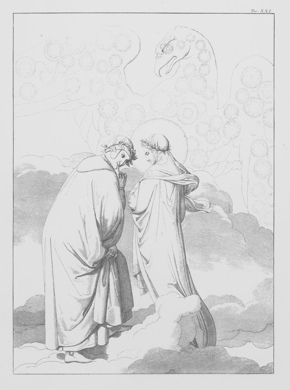 但丁的《神曲》，《天堂》（石版画），第 XXI 版 作者 伯恩哈德·舒勒