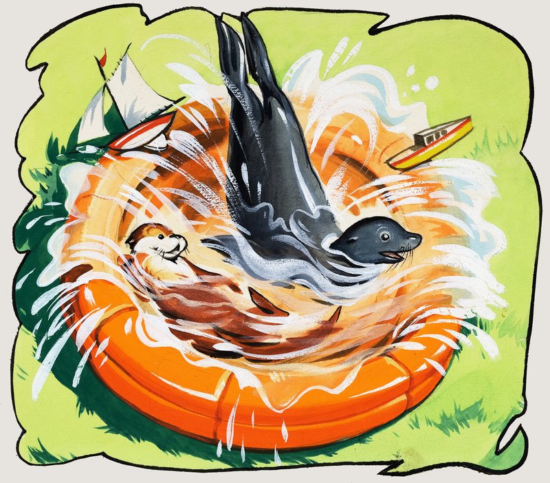 水獭翻尾 作者 伯特·费尔斯特德