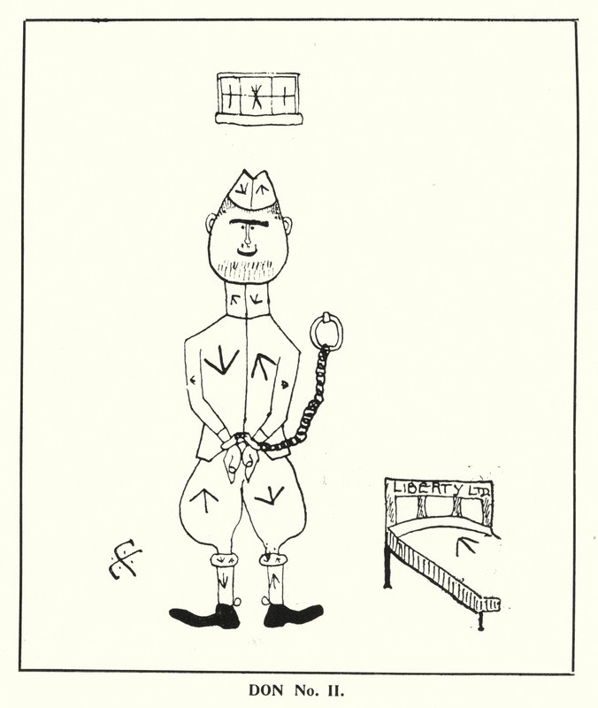 牛津问答》。Don No II (litho) 作者 伯恩·林奇（Bohun Lynch）