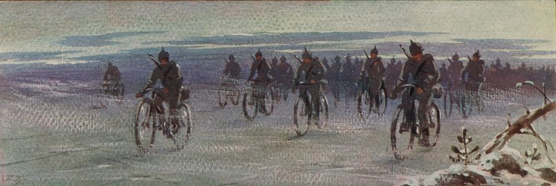 German bicycle troops in Finland, Finnish Civil War 作者 鲍里斯·瓦西里耶维奇·兹沃里金