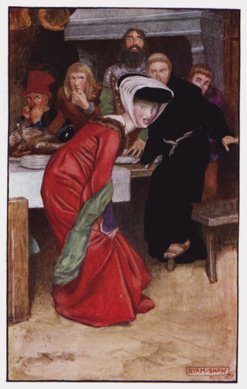 Illustration for The Cloister and The Hearth by Charles Reade (colour litho) 作者 肖姆（之后）