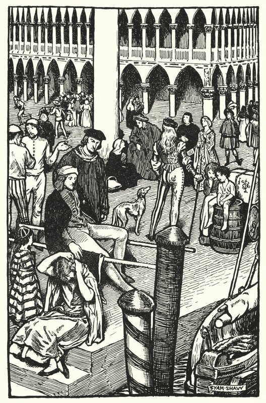 Illustration for The Cloister and The Hearth by Charles Reade (litho) 作者 肖姆（之后）
