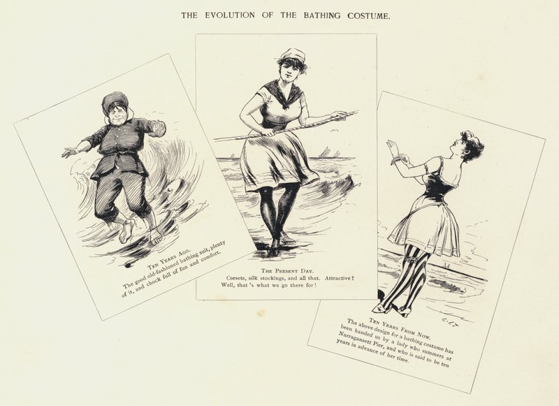The Evolution of the Bathing Costume (litho) 作者 CJ泰勒