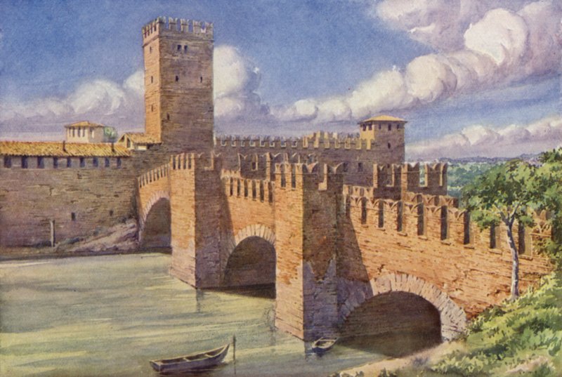 Castle Vecchio, Verona (colour litho)   1405727   zh       chinese Successfully Translated  Original: Album Of Marvelous Rocks (album (10 leaves), ink and colour on silk) Translat: Album Of Marvelous Rocks (album (10 leaves), ink and colour on silk) 145522 作者 三峡集团福米利