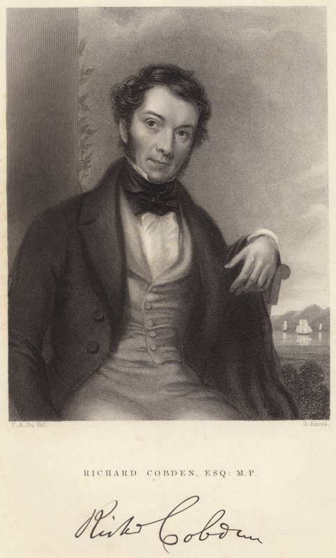 Richard Cobden, Esquire, M P（雕刻）。 作者 CA du Val and Co.
