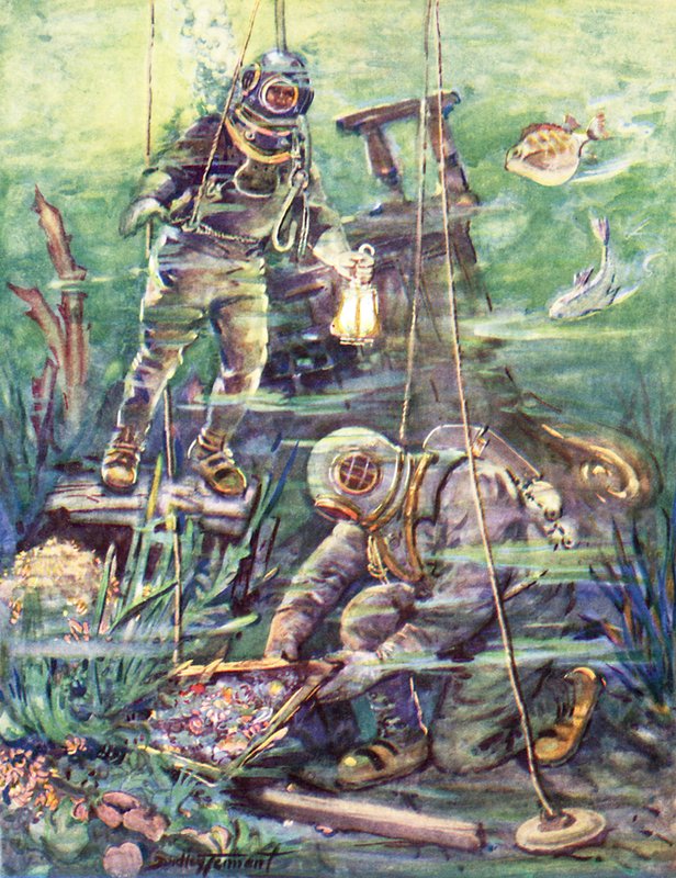在奇妙的海底世界（彩色平版印刷） 作者 C·达德利·坦南特