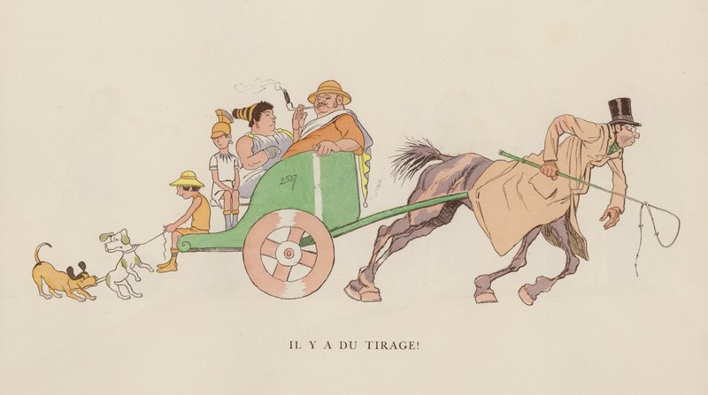 Les Courses Dans L“ Caran D的上古作品” Ache的插图 作者 卡兰·达切