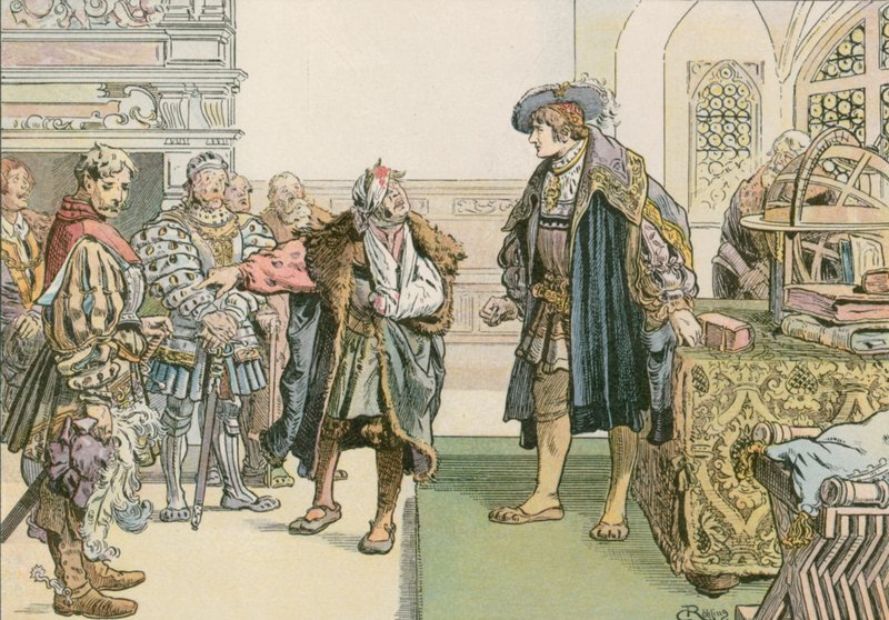 约阿希姆一世在1504年对林登伯格的强盗贵族的判决 作者 卡尔空白