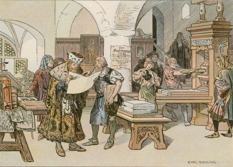 John Cicero于1490年参加Stendal的第一本书籍打印机 作者 卡尔空白