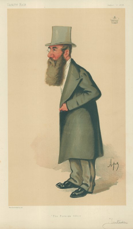 Lord Tenterden，外交部，1878年8月17日，名利场漫画 作者 卡罗佩莱格里尼