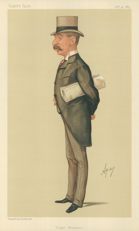 Charles Thomson Ritchie先生，Sugar赏金，1885年10月31日，名利场漫画 作者 卡罗佩莱格里尼