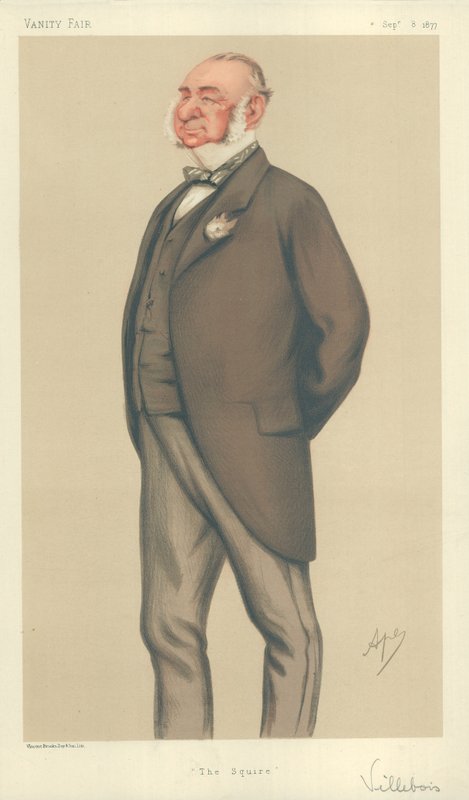 先生Henry Villebois先生，1877年9月8日，“名利场”漫画 作者 卡罗佩莱格里尼
