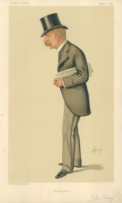John Slagg先生议员，曼彻斯特，1884年8月2日，名利场漫画 作者 卡罗佩莱格里尼