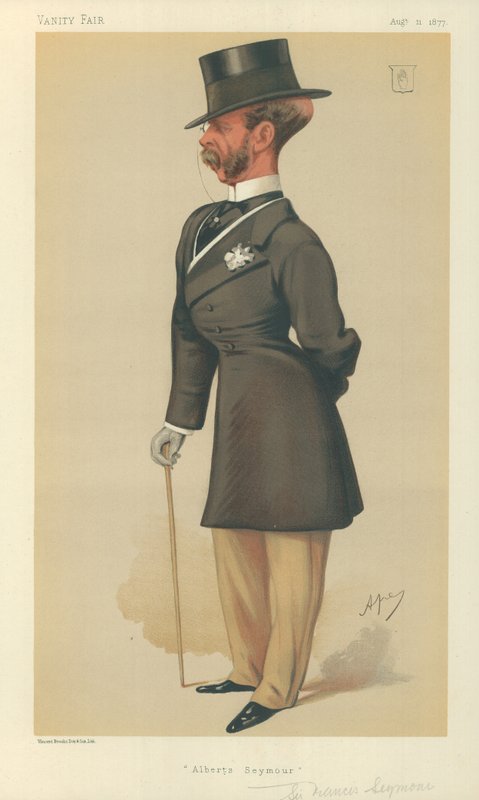 Sir Francis Seymour，Albert Seymour，1877年8月11日，名利场漫画 作者 卡罗佩莱格里尼