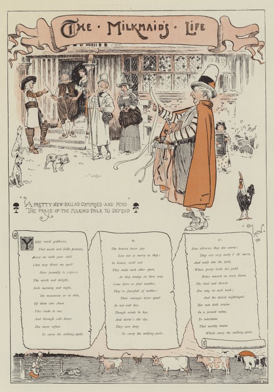 Milkmaid的生活，作者：Martin Parker 作者 塞西尔·查尔斯·温莎·奥尔丁