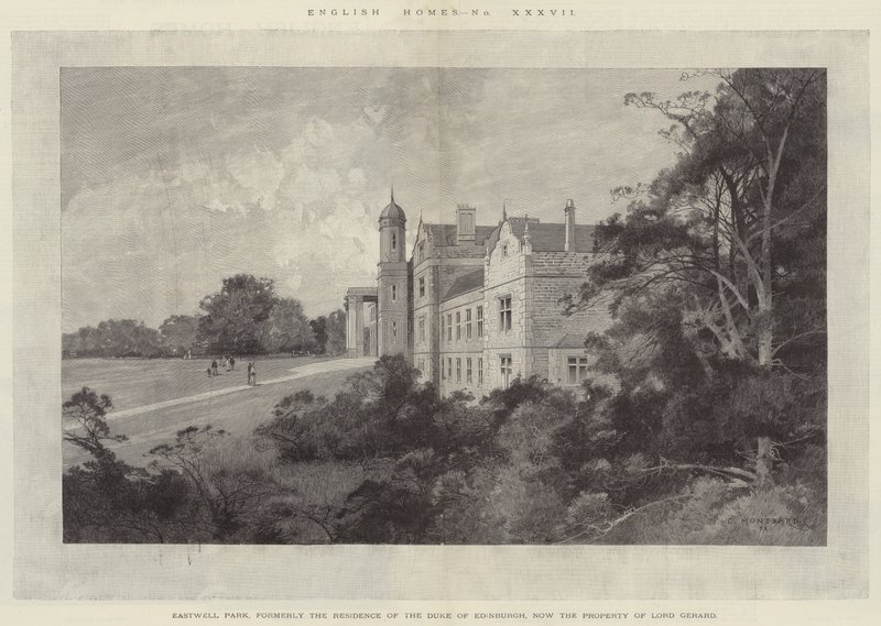 Eastwell Park，前身为爱丁堡公爵的住所，现在是杰拉德勋爵的财产 作者 查尔斯·奥古斯特·洛伊