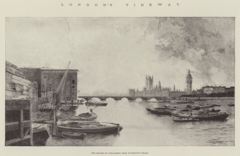 伦敦的Tideway 作者 查尔斯·奥古斯特·洛伊