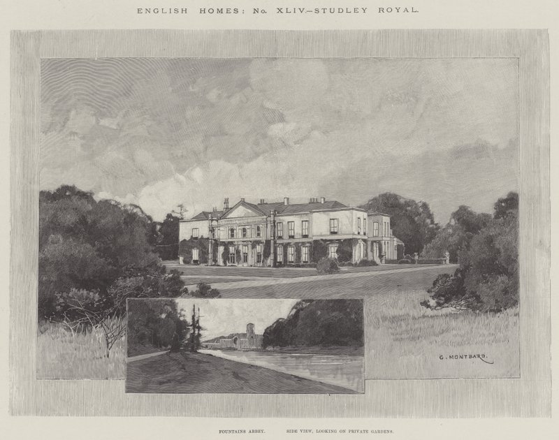 Studley Royal 作者 查尔斯·奥古斯特·洛伊