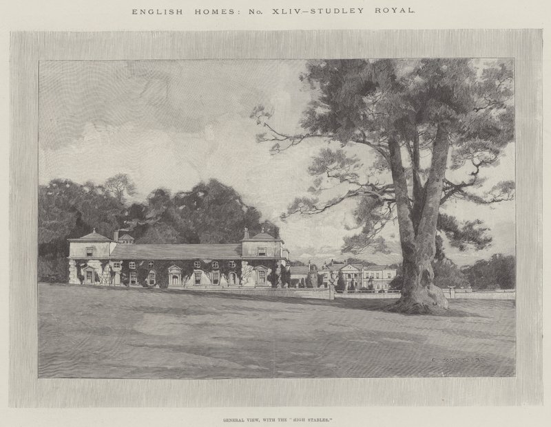 Studley Royal 作者 查尔斯·奥古斯特·洛伊