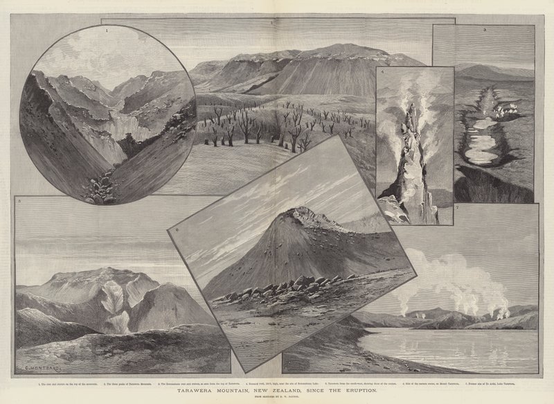 自火山喷发以来新西兰塔拉威拉山 作者 查尔斯·奥古斯特·洛伊