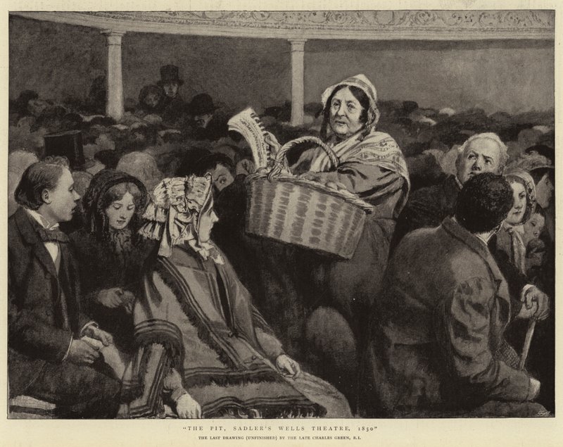 The Pit，Sadler&39;s Wells Theatre，1850 作者 查尔斯·格林