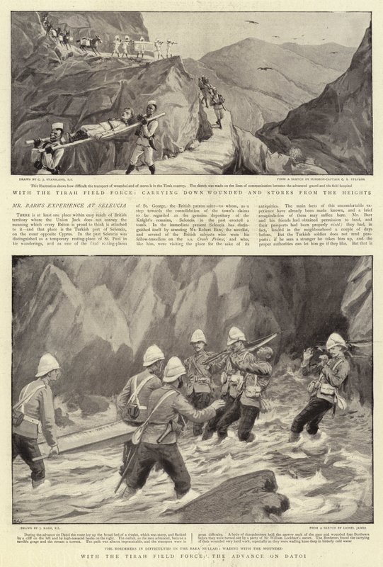 随着Tirah Field Force，Datoi的进步 作者 查尔斯·J·斯坦尼兰