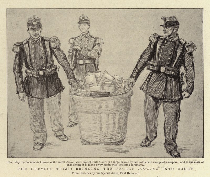 Dreyfus审判，将秘密档案带入法庭 作者 查尔斯·保罗·雷诺德