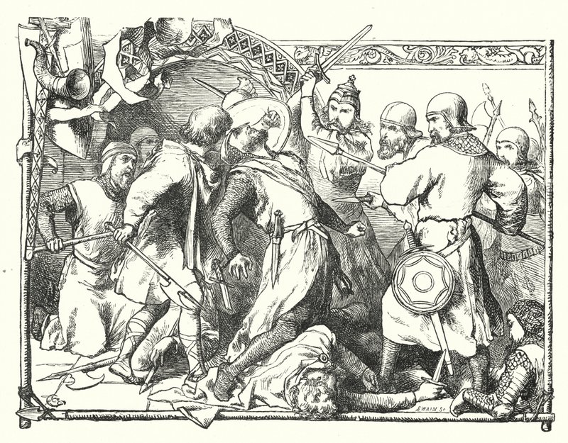 The Death of Winkelreid (engraving) 作者 查尔斯·格林