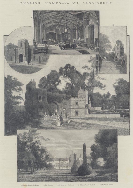 英国家园，Cassiobury 作者 查尔斯·奥古斯特·洛伊