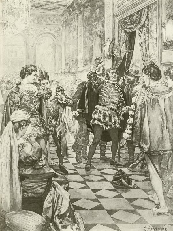 Rigoletto，第一幕场景我（凹版） 作者 查尔斯·格雷夫斯