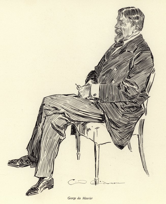 George Du Maurier，肖像 作者 查尔斯·达纳·吉布森