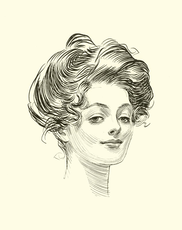 社会阶梯的插图 作者 查尔斯·达纳·吉布森