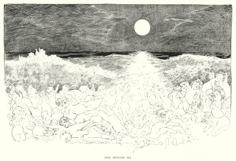 那片不平静的海（石膏板 作者 查尔斯·达纳·吉布森