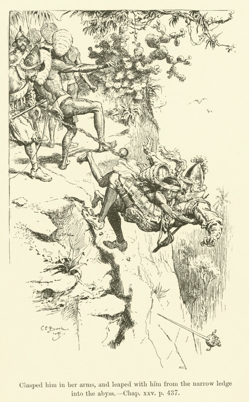 Illustration for Westward Ho! by Charles Kingsley (engraving) 作者 查尔斯·埃德蒙·布洛克