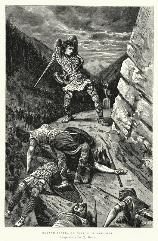 Roland Frappa Au Perron De Sardoine（雕版画）。 作者 查尔斯·爱德华·德洛特
