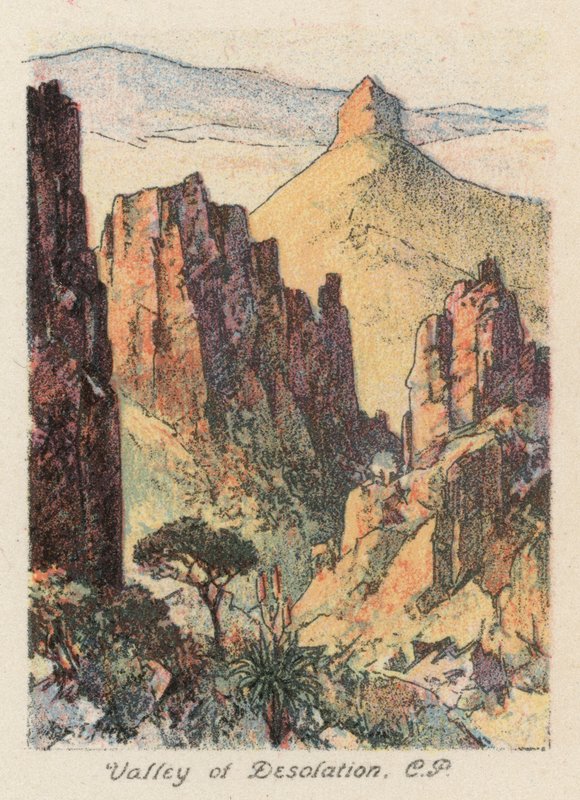 南非：荒凉谷，CP（彩色石版画） 作者 查尔斯·欧内斯特·皮尔斯