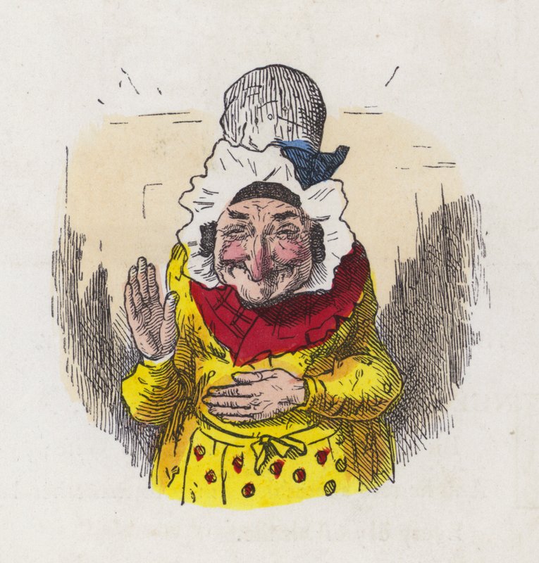 Old woman laughing (coloured engraving) 作者 查尔斯·亨利（后）贝内特