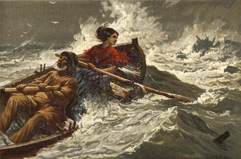 Grace Darling（chromolitho） 作者 查尔斯·J·斯坦尼兰