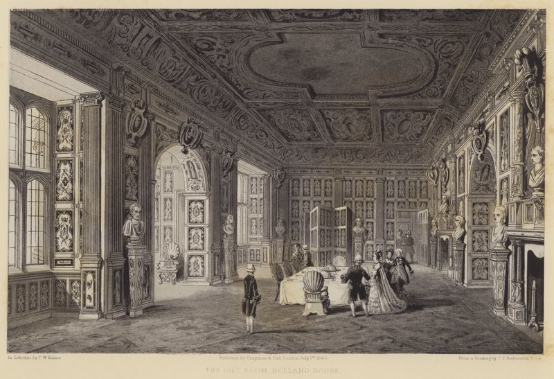 The Gilt Room，Holland House 作者 查尔斯·詹姆斯·理查森