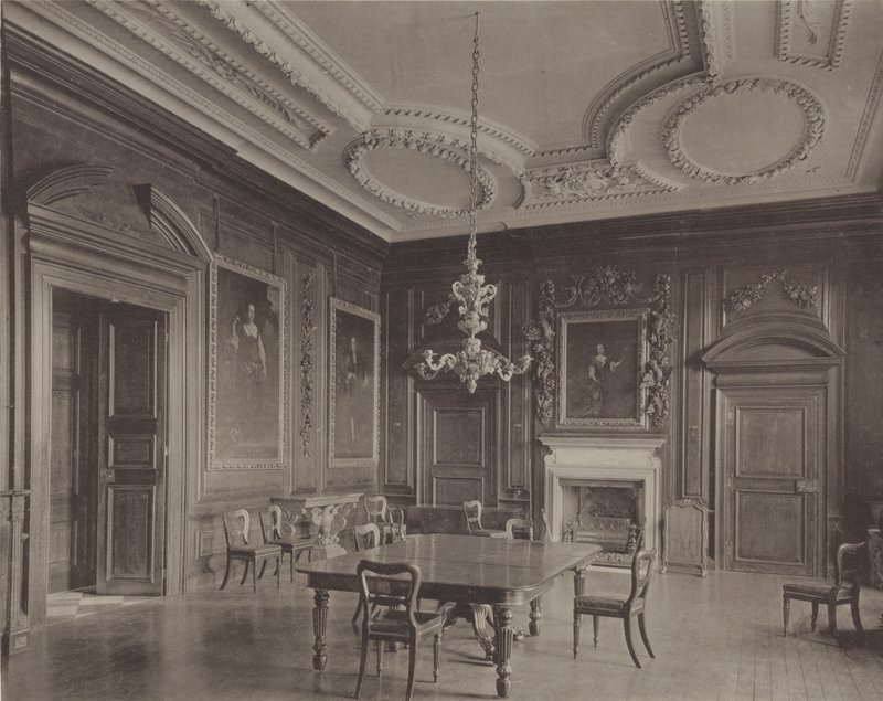 Belton House，Grantham，餐厅 作者 查尔斯·拉瑟姆（Charles Latham）