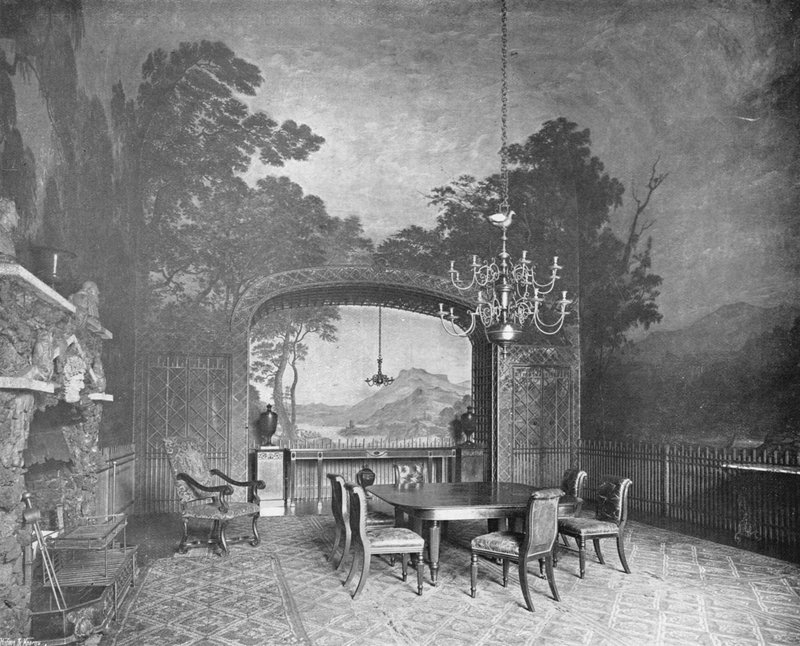 Drakelow Hall：彩绘餐厅 作者 查尔斯·拉瑟姆（Charles Latham）