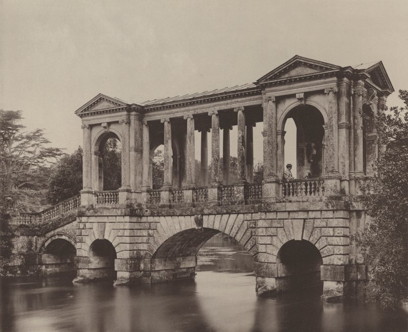 Palladian Bridge，威尔顿 作者 查尔斯·拉瑟姆（Charles Latham）
