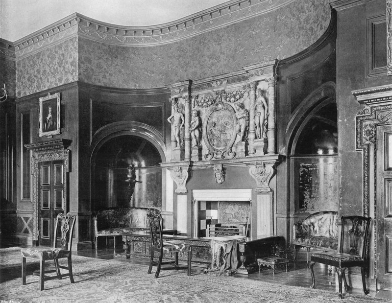 Part of the Dining-Room (b/w photo) 作者 查尔斯·拉瑟姆（Charles Latham）