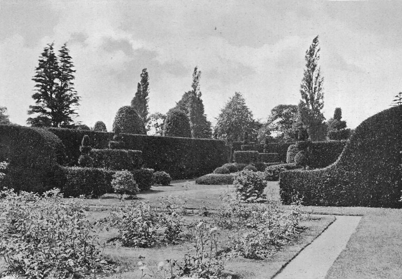 The Yew Garden (b/w photo) 作者 查尔斯·拉瑟姆（Charles Latham）