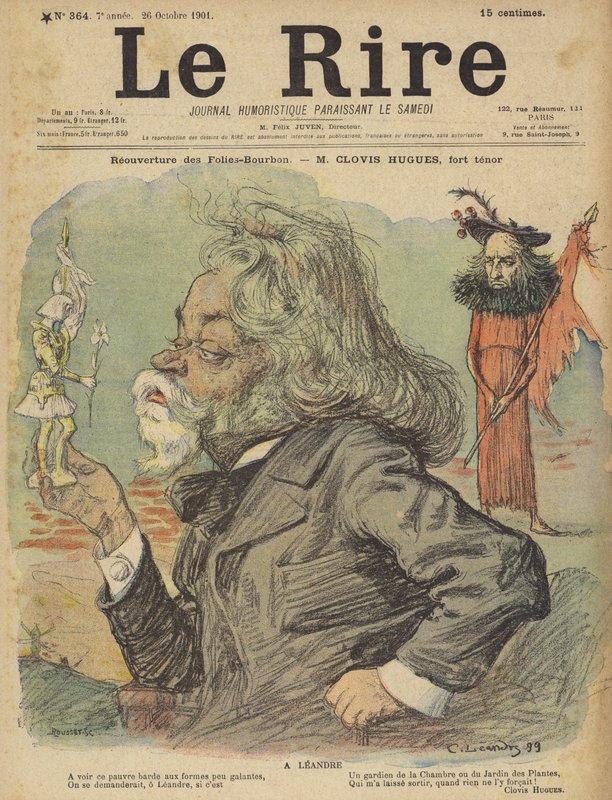 Clovis Hugues，笑的插图 作者 查尔斯·莱安德烈