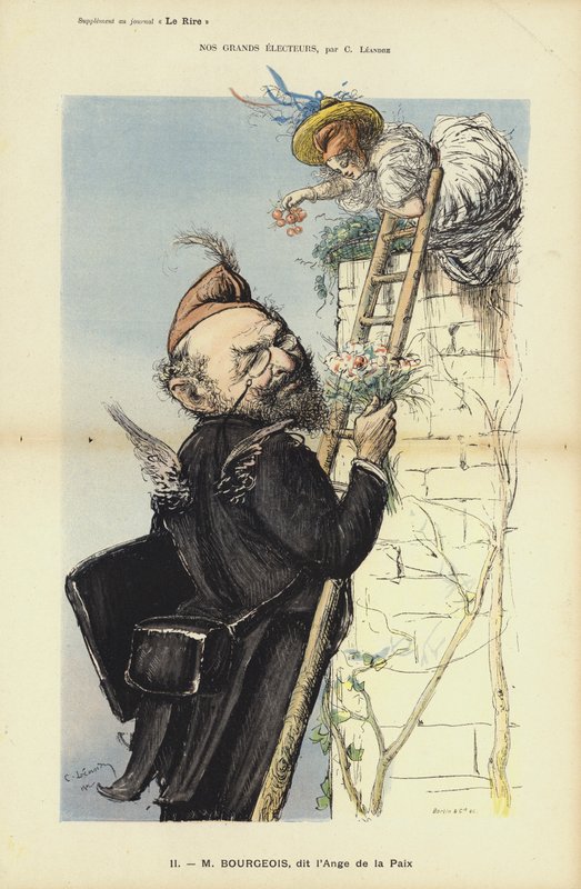 Leon Rourgeois，法国政治家，Le Rire的插图 作者 查尔斯·莱安德烈