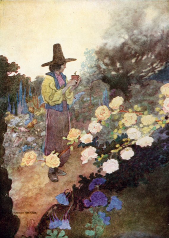 汉斯在他的花园里 作者 查尔斯·罗宾逊