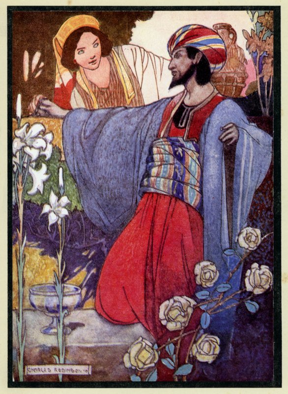 奥马尔Khayyam Rubaiyat的插图 作者 查尔斯·罗宾逊