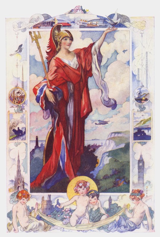 The United Kingdom (colour litho) 作者 查尔斯·罗宾逊